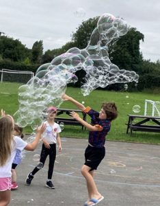 Fun with Bubbles, Holiday Care from K and C Kids Cabin